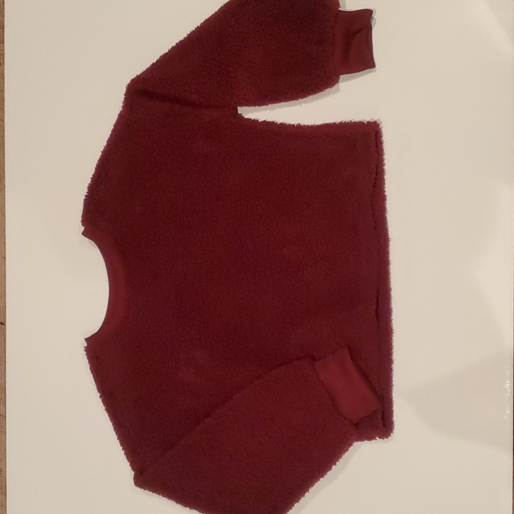 Old Navy | Sherpa crop sweatshirt